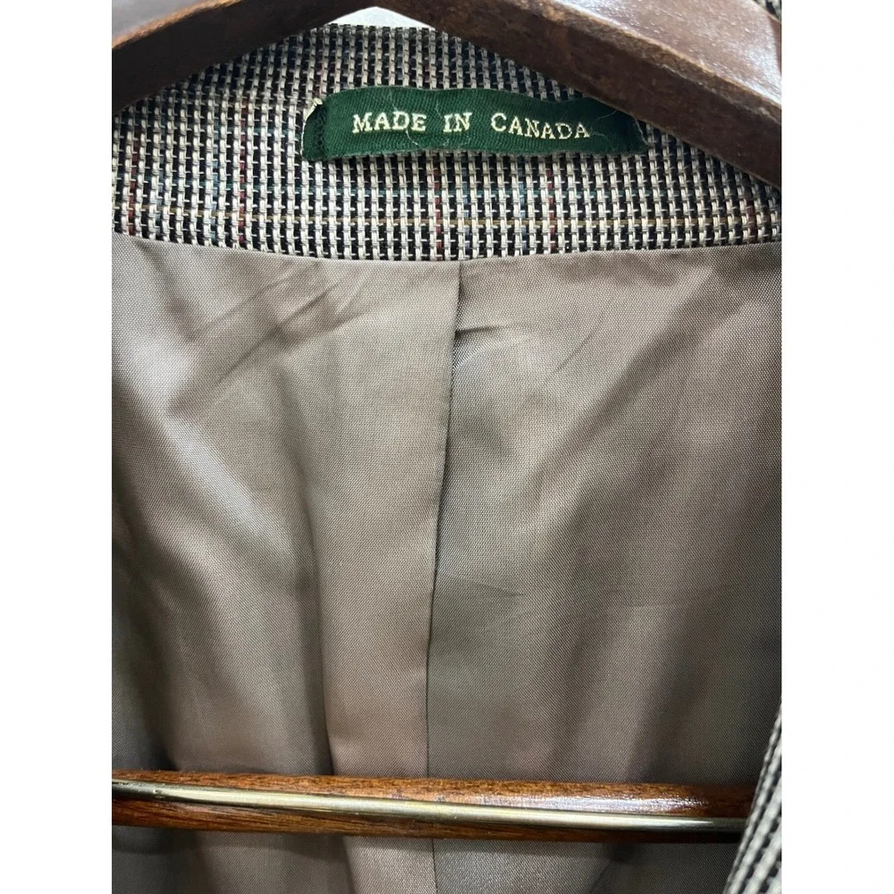 Lauren Ralph Lauren‎ Blazer Mens 42R Grey Silk Wool Sport Coat Made in Canada